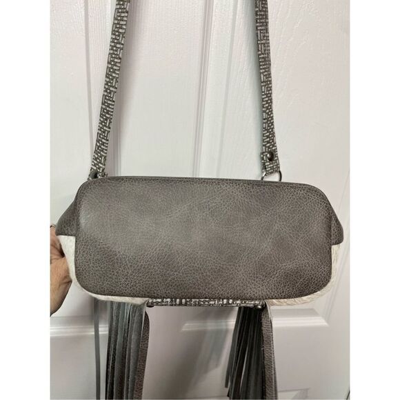 Holy Cow Culture 847 Original Leather Cowhide Fringed Crossbody Bag Gift - Picture 10 of 16
